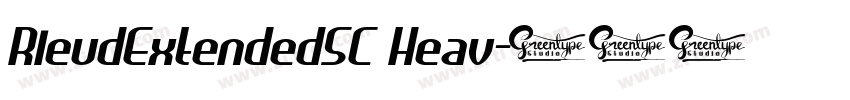 RleudExtendedSC Heav字体转换